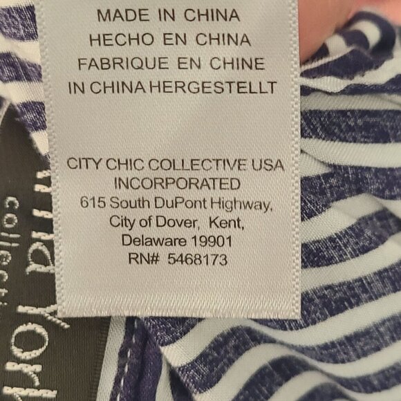 Arna York Women's Long Sleeve Button Down Shirt Striped Size 22/24 - Picture 8 of 8